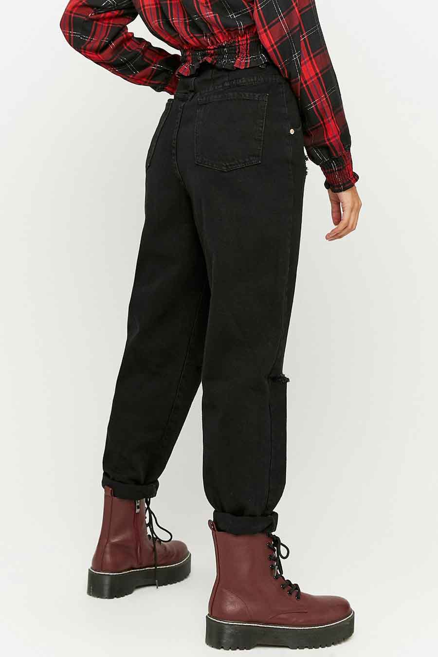 TALLY WEIJL - High Waisted Slouchy Pants Black